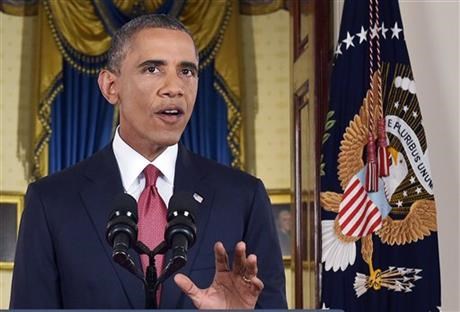 Mỹ sẽ không kích Syria để tiêu diệt khủng bố IS được ông Obama tuyên bố trong bài phát biểu ngày 10/9