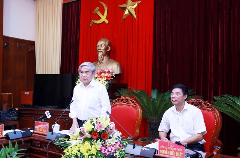 Bộ trưởng Nguyễn Quân phát biểu tại buổi làm việc