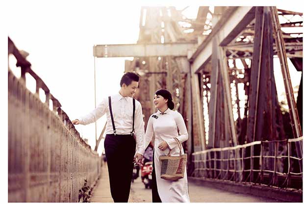 Vẻ đẹp trầm mặc của cầu Long Biên mang đến một địa điểm chụp ảnh Tết dương lịch 2015 tuyệt vời