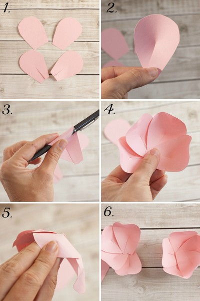 Cách làm hoa ly bằng giấy đơn giản -