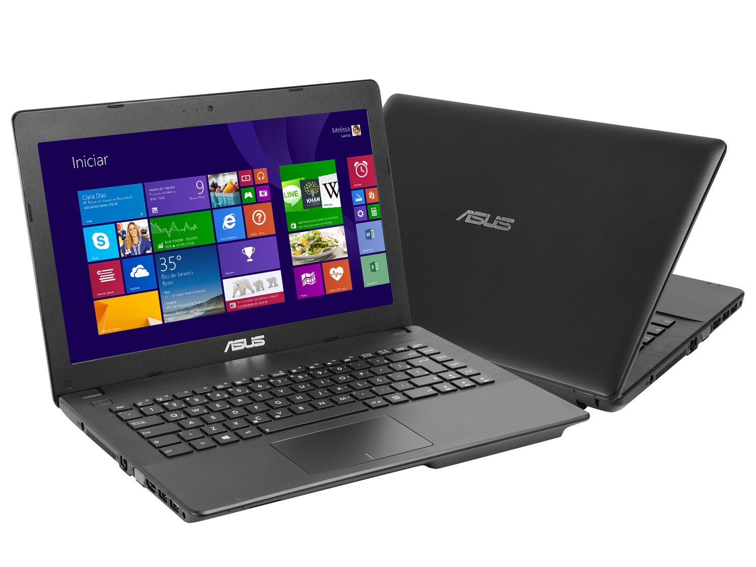 Laptop giá rẻ 2014 dưới 7 triệu Asus X453MA nổi bật với mặt trên phía ngoài làm bằng chất liệu nhôm phai xước