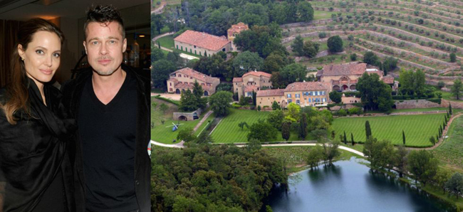 Brad Pitt và Angelina Jolie: ở Le Val, Đông Nam nước Pháp. Mặc dù Brangelina mua căn nhà Chateau Miraval với giá 70 triệu đô năm 2008, có thông tin cho rằng một số tòa nhà của khu nhà được xây dựng từ những năm 1600. Khu nhà rộng tới 880 hecta, bao gồm một vườn nho, những lùm ô liu, rừng và một cái hào. Theo phong cách của nhà Smiths, hai người muốn có một không gian riêng tư nhờ những bìa rừng xung quanh ngôi nhà. 