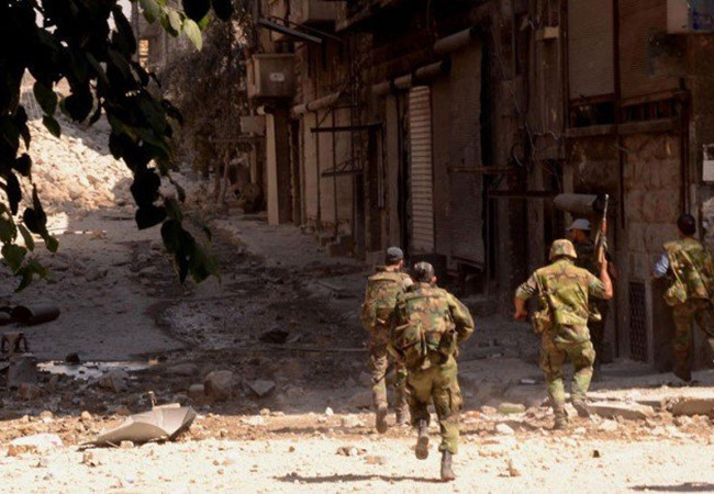 Tình hình chiến sự Syria mới nhất: Lính thủy đánh bộ Syria đánh chiếm làng Shalaf Tình hình chiến sự Syria mới nhất: Lính thủy đánh bộ Syria đánh chiếm làng Shalaf