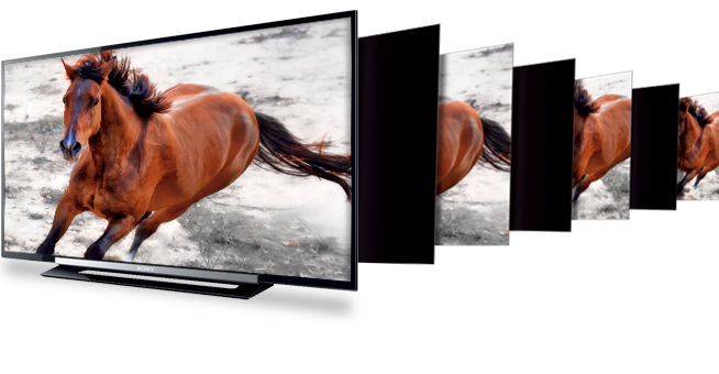Tivi Full HD giá rẻ Led Sony KLV-40R452A còn sở hữu tần số quét quang học lên đến 100Hz giúp hình ảnh chuyển động mượt mà, hấp dẫn