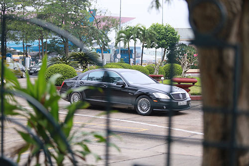 Chiếc xe chuyên chở David Beckham khi anh có mặt tại Hà Nội.
