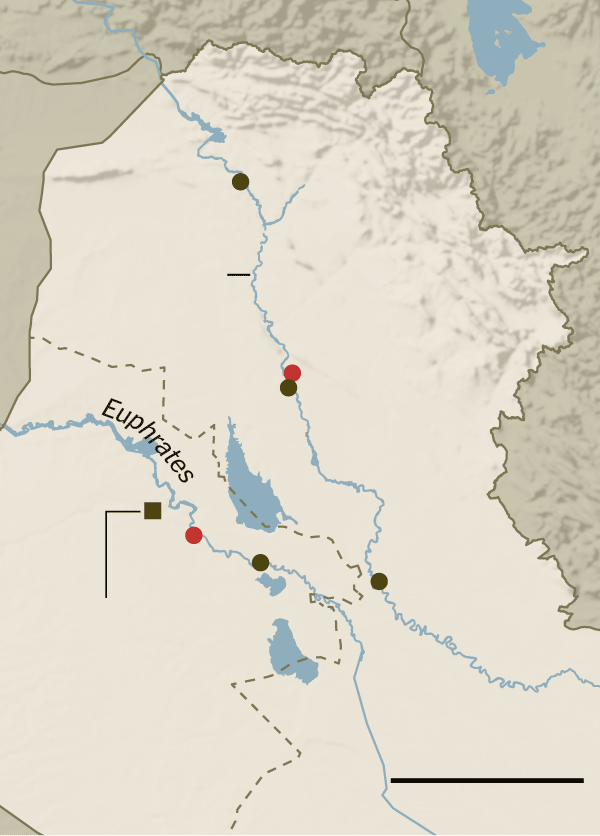 Bản đồ vị trí một số bộ lạc người Ả Rập Sunni