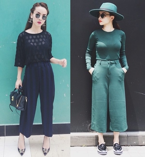 Mốt quần culottes thời trang và sành điệu đang được nhiều cô nàng yêu thích