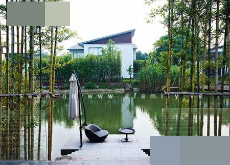 Những khoảng không gian đối lập làm nên nét độc đáo cho ngôi biệt thự