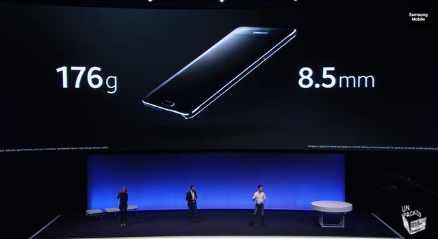 8h:19 màn hình cong 2.5 D có lẽ giống như chiếc Lumia 930? Mỏng hơn Note 3, nặng  hơn Note 3 tí chút