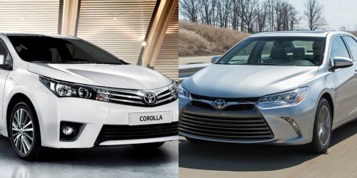 Toyota Corolla và Toyota Camry được đánh giá là hai đại diện sáng giá trong phân khúc xe sedan
