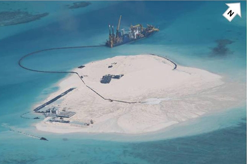 Trung Quốc xây đảo nhân tạo trái phép ở Gạc Ma