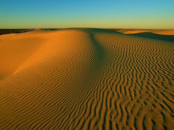 Hình ảnh tuyệt đẹp của những biển cát dài vô tận tại sa mạc Simpson, Úc.