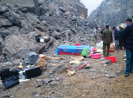 Có 8 nạn nhân gặp nạn trong vụ sập mỏ đá Thanh Hóa