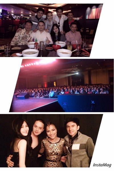 Chụp ảnh cùng Lam Trường, Hồng Ngọc và một số khán giả hâm mộ.