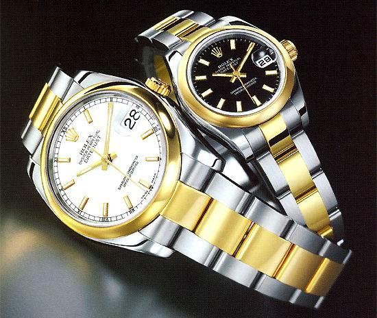 Mẫu đồng hồ cặp của Rolex với đường vàng đi giữa dây đeo đặc trưng của những năm 40s, cũng chính là nét cổ điển lâu đời nhất của ngành công nghiệp đồng hồ