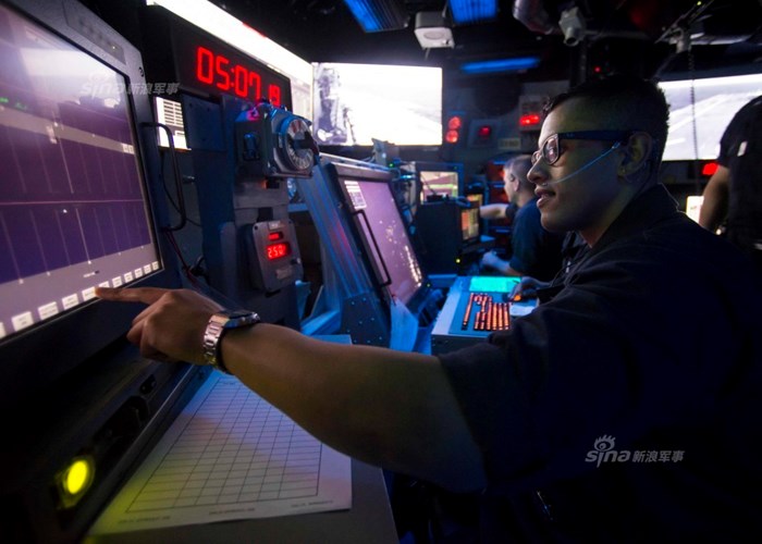 Hệ thống điện tử trên tàu USS Boxer hoạt động tuần tra trên Biển Đông.