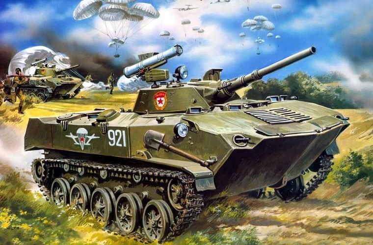 Xe chiến đấu đổ bộ đường không BMD-1 “nhảy dù” cùng lực lượng dù tinh nhuệ Hồng quân Liên Xô.
