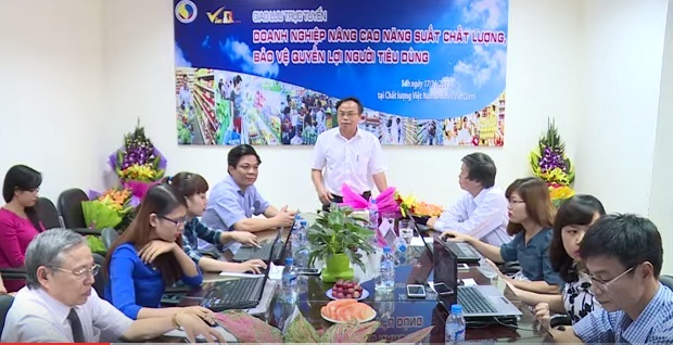 Ông Trần Văn Vinh - Tổng cục trưởng Tổng cục Tiêu chuẩn Đo lường Chất lượng phát biểu chỉ đạo tại buổi giao lưu trực tuyến