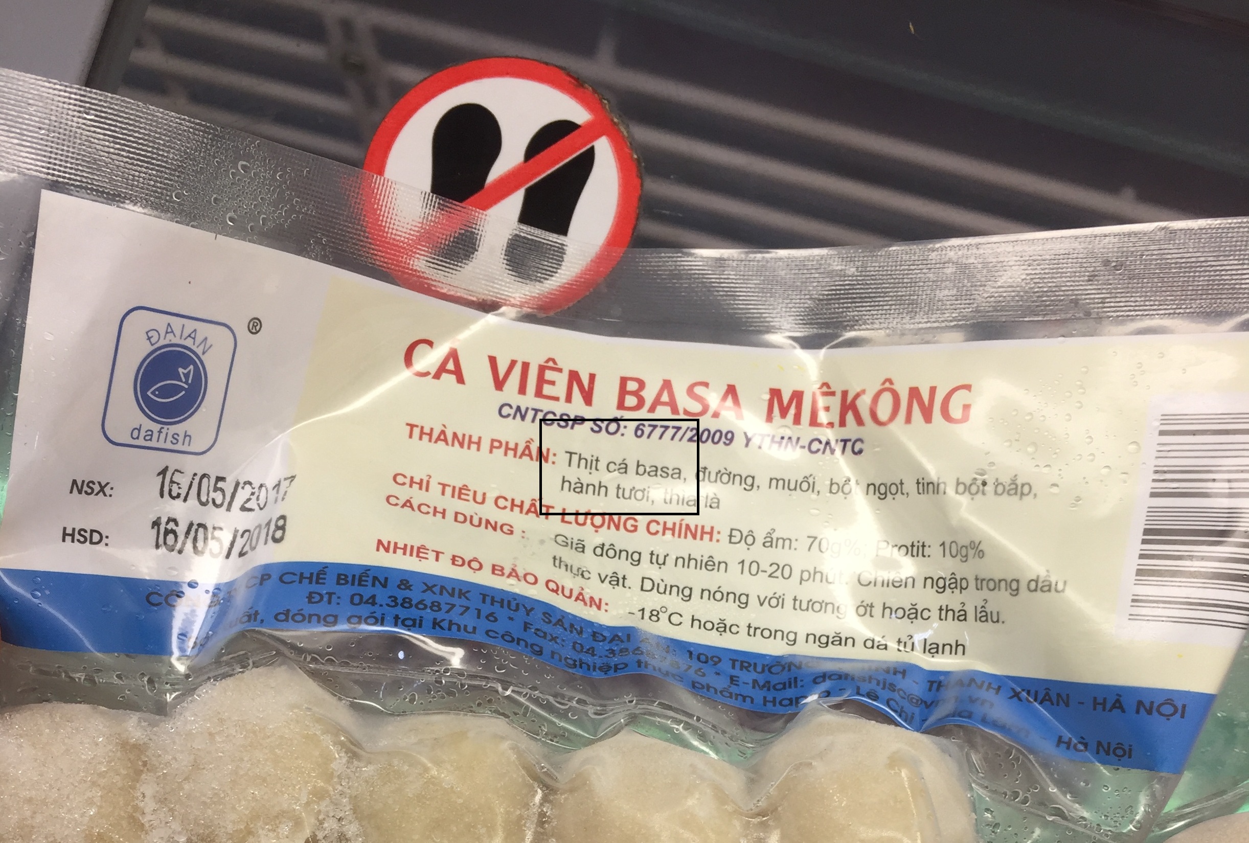 Bò viên Đôi Đũa Vàng gây nghi vấn về thành phần, cá viên Basa Mekong sai quy định ghi nhãn - ảnh 2