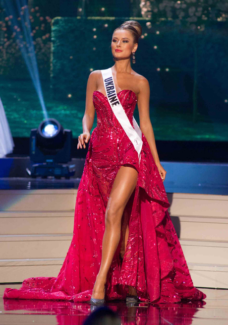 Nét kiêu sa của Á hậu 2Hoa hậu Hoàn vũ 2014 - người đẹp Ukraine Diana Garkusha.