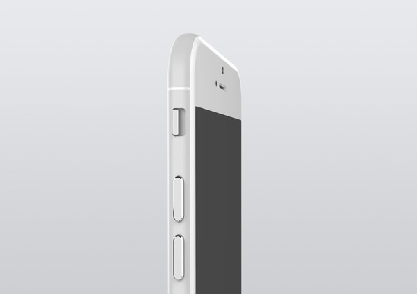 Cạnh trái của iPhone 6 trong hình dung của Tomas Moyano Nicholàs Aichino.