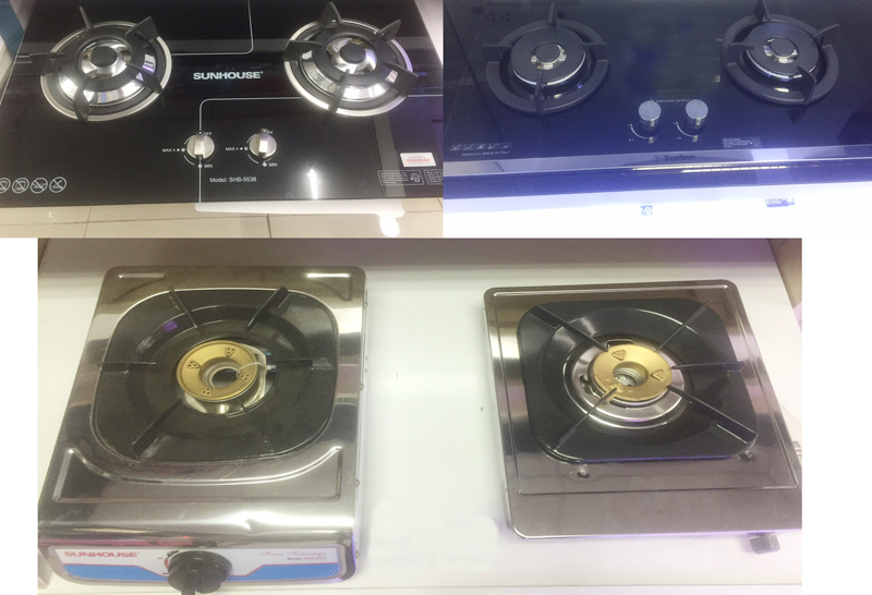 Thị trường bếp gas phong phú với nhiều mẫu mã và chủng loại
