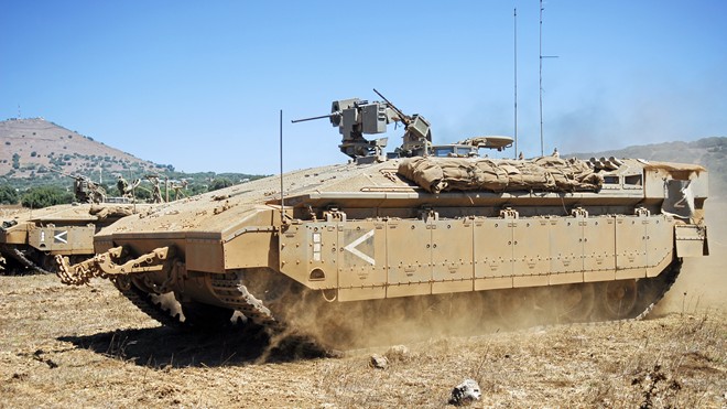 Giới quân sự thế giới luôn đánh giá cao xe bọc thép Namer của Israel