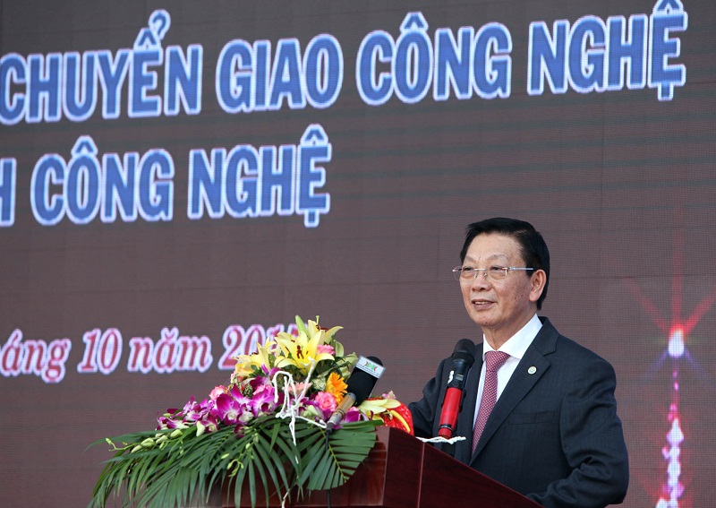 Chủ tịch UBND Thành phố Hà Nội Nguyễn Thế Thảo phát biểu tại buổi Lễ