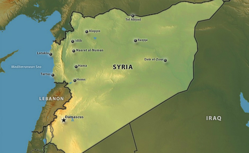 Vị trí các tỉnh ở Syria
