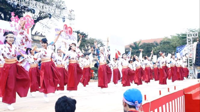 Những điệu múa truyền thống của đất nước Nhật Bản được mang đến lễ hội