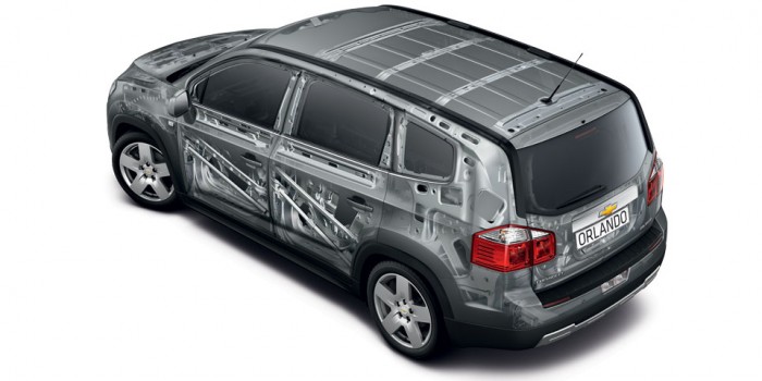 Chiếc xe được tăng cường thêm các thanh giằng ngang chịu lực, hạn chế tối đa lực va đập từ bên sườn xe, giúp chiếc xe bảo về người lái và hành khách một cách tối ưu nhất.