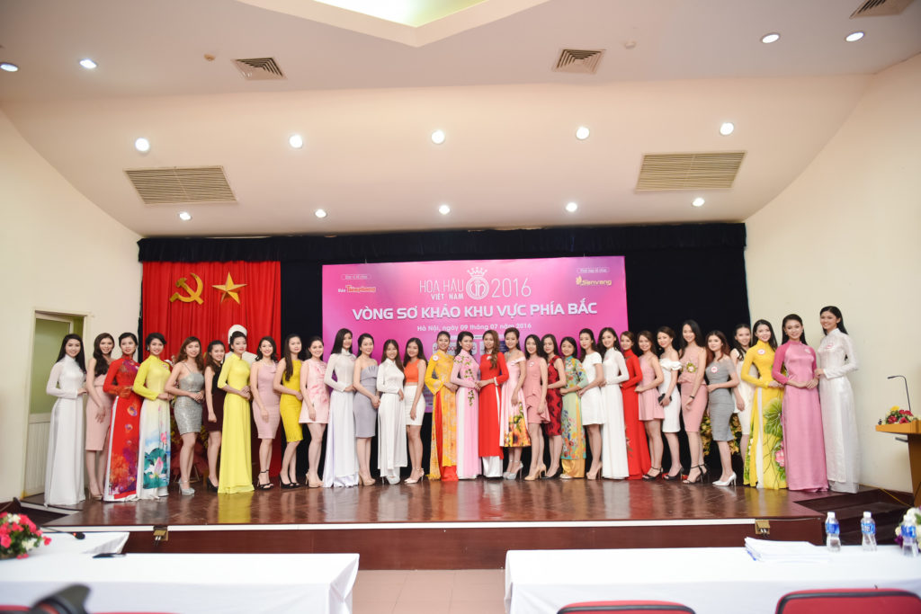 Sáng ngày 9/7/2016, vòng sơ khảo phía Bắc cuộc thi Hoa hậu Việt Nam 2016 chính thức diễn ra tại Hà Nội.