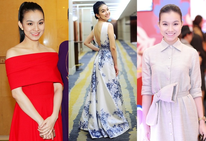 Năm 2014, sau khi sinh con thứ hai, Thùy Lâm đổi mới diện mạo thời trang. Thay vì các bộ váy đơn giản, cô bắt đầu thử nghiệm phong cách gợi cảm với mốt cut-out, khoe lưng và vai.