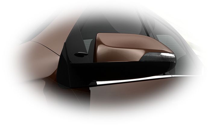 Bên cạnh đó, gương chiếu hậu mới của Corolla Altis 2016 được nâng cấp thành gương chỉnh điện, tự động gập khi khóa xe và cùng màu thân xe.