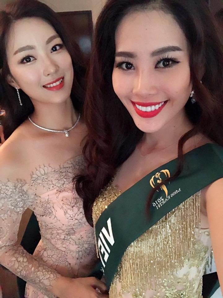 Nam Em rạng rỡ ‘đọ sắc’ cùng dàn thí sinh Châu Á tại Hoa hậu Trái đất 2016