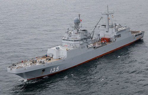  Tàu đổ bộ mới nhất của Hải quân Nga sở hữu dàn khí tài mạnh chưa từng có. Ảnh: Kiến thức