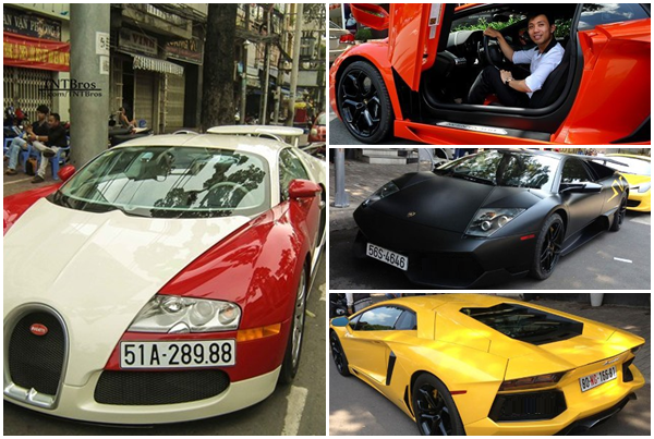 Là người sở hữu bộ sưu tập siêu xe thuộc hàng ‘khủng’ nhất Việt Nam, trong số hơn chục chiếc xe mà anh đang sở hữu có cả siêu xe, xe sang và xe hạng trung. Trong đó nổi bật nhất là những siêu xe ‘hot’ trên thế giới như: Bugatti Veyron, Lamborghini Murcielago LP670-4 SV, Ferrari 458 Italia hay Lamborghini Aventador LP700-4. Ngoài ra trong bộ sưu tập siêu xe của Minh ‘Nhựa’ còn có 2 chiếc Rolls-Royce, một chiếc thuộc dòng Ghost và một chiếc Phantom.