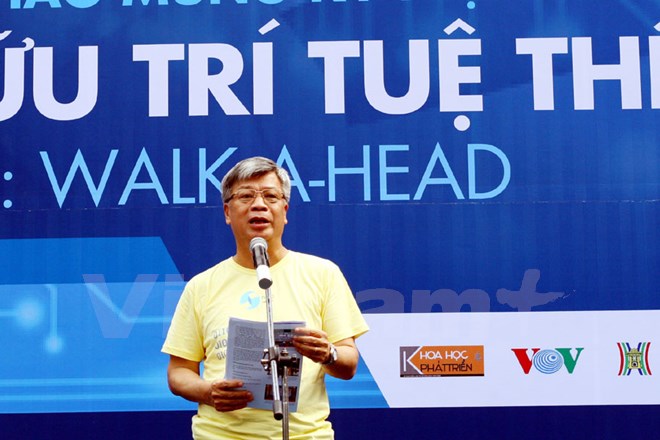 Thứ trưởng Khoa học và Công nghệ, kiêm Cục trưởng Cục Sở hữu trí tuệ Trần Việt Thanh phát biểu tại chương trình kỷ niệm