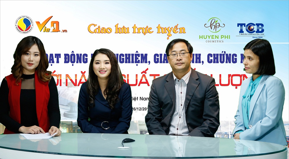  Các khách mời tham gia chương trình giao lưu trực tuyến trả lời trực tiếp các câu hỏi của PV Chất lượng Việt Nam.