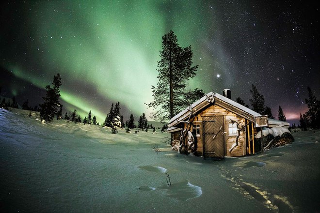 Ngôi nhà tuyệt đẹp ở Phần Lan. Đây là điểm dừng chân và ngắm bắc cực quang của du khách 