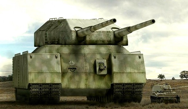 Panzer VIII Maus vẫn là cỗ xe tăng lớn nhất con người từng chế tạo, được hoàn thiện cuối năm 1944. Nó nặng 188 tấn với nhiều loại vũ khí nằm quanh thân. 