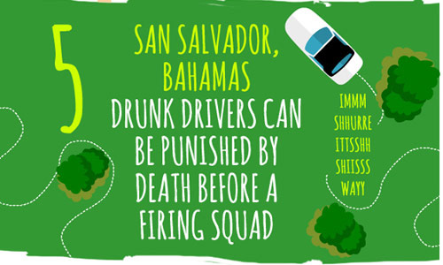 Tại San Salvador, Bahamas, những lái xe say rượu có thể bị đem đi thiêu sống