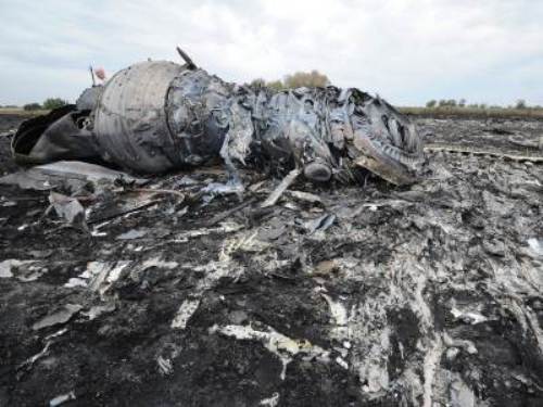 Những gì còn sót lại của máy bay Malaysia MH17 rơi ở Ukraine