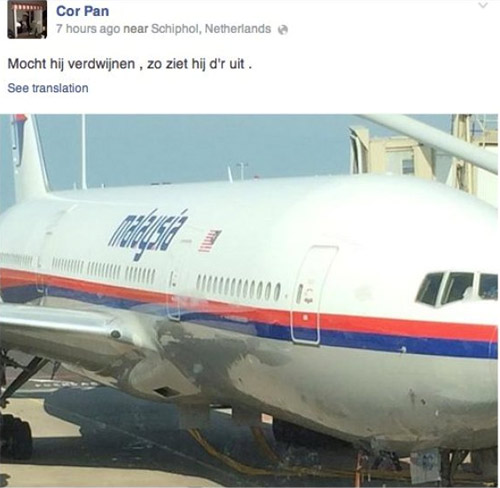 Bức ảnh và dòng chú thích kỳ lạ của hành khách trên máy bay MH17 trước khi tai nạn xảy ra