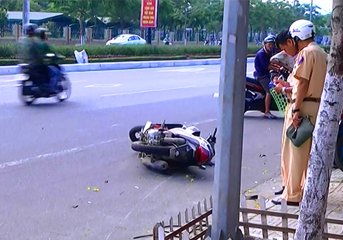 Hiện trường vụ tai nạn giao thông gây chết người ở Đà Nẵng