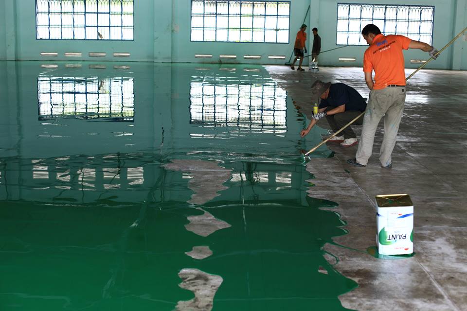 sơn epoxy đặc biệt được tạo ra để sơn các khu vực đặc biệt như phần thép ngập nước, hầm sâu dưới lòng đất…
