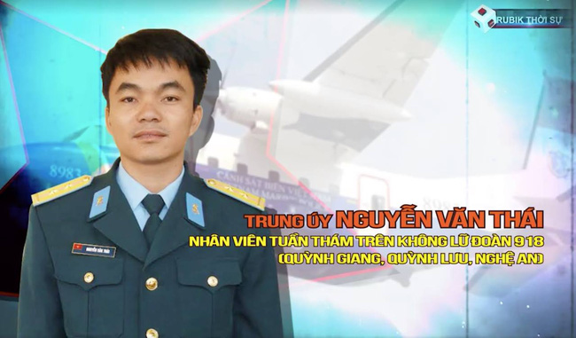 Nguyễn Văn Thái - Trung úy chuyên nghiệp Nhân viên tuần thám trên không Lữ đoàn 918 (quê Quỳnh Giang, Quỳnh Lưu, Nghệ An)