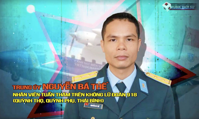 Nguyễn Bá Thế - Trung úy chuyên nghiệp, nhân viên tuần thám trên không Lữ đoàn 918 (quê Quỳnh Thọ, Quỳnh Phụ, Thái Bình)