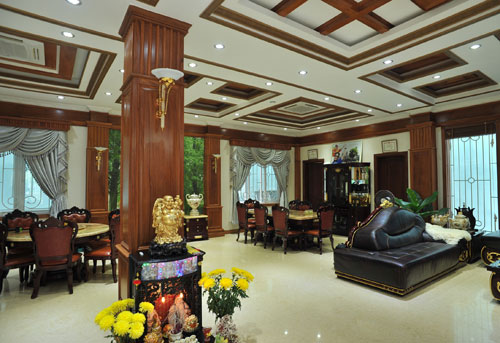 Mỗi phòng được thiết kế và tô màu phù hợp cung mệnh và phong thủy của từng thành viên trong gia đình.