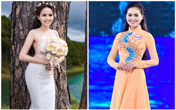 Thu Hiền được xem là bản sao hoàn hảo của Diễm Hương tại Hoa hậu Việt Nam 2016